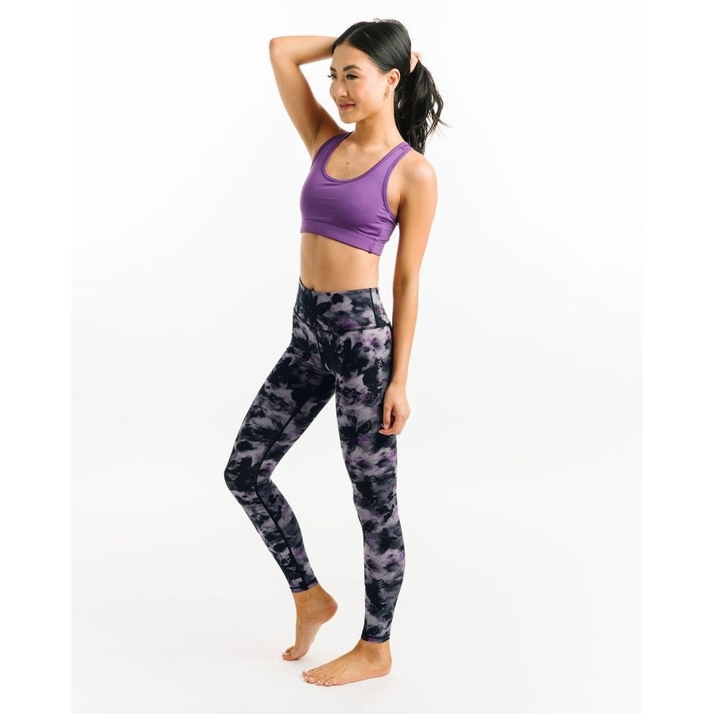 Zyia Floral Watercolor Soft n Snug Hi-rise Legging Sz 6-8 - Picture 3 of 9
